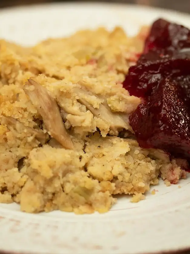 Authentic Southern Vegan Cornbread "Chicken" Dressing