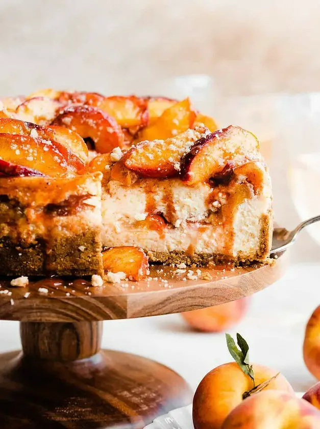 Peach Cobbler Cheesecake