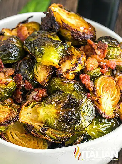 Air Fryer Brussels Sprouts with Bacon