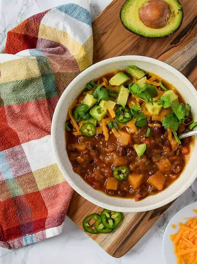 Slow Cooker Fall Harvest Chili