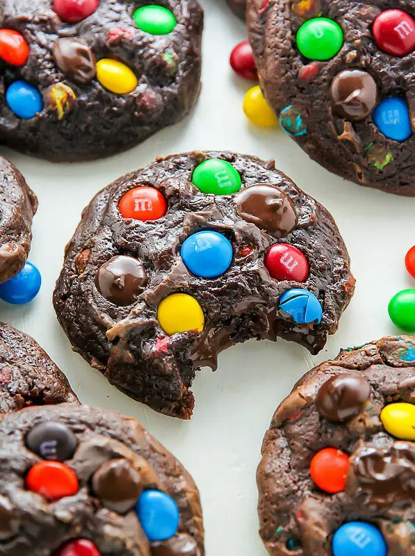 Soft Batch Chocolate M&M Cookies