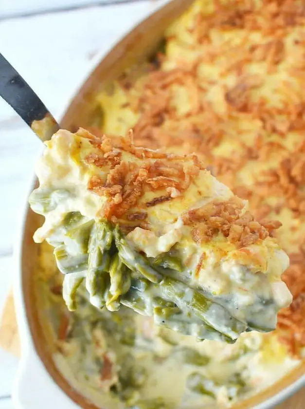 Baked Cheesy Asparagus Casserole with Shrimp