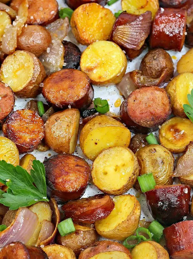 Oven Roasted Sausage and Potatoes