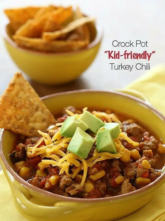 Kid-Friendly Crock Pot Turkey Chili