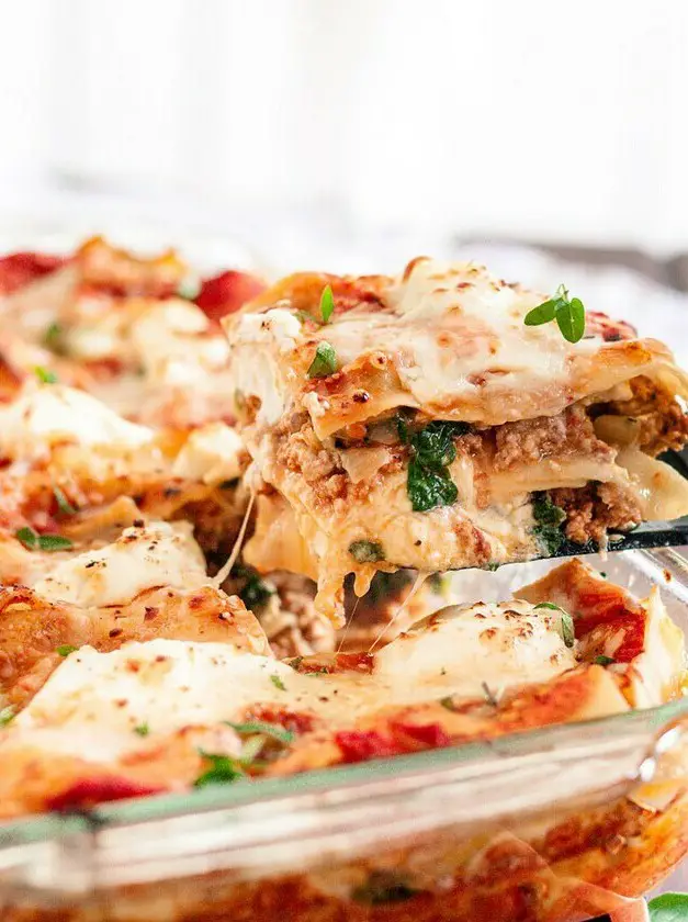 Turkey Spinach Lasagna