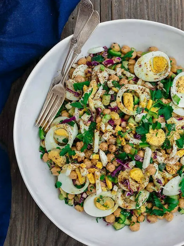 Mediterranean Chickpea Egg Salad