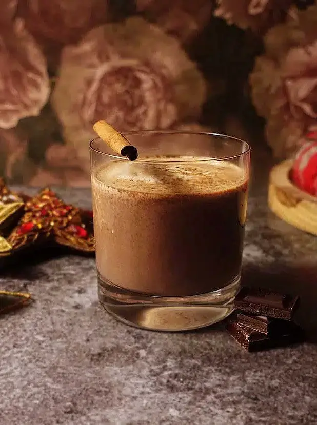 Hot Christmas Mezcal Cocktail with Chocolate