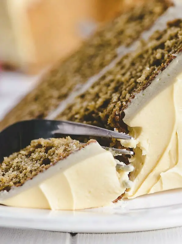 Apple Butter Cake with Brown Sugar Buttercream