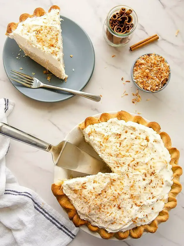 Coconut Rum Cream Pie