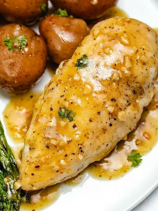 Lemon Garlic Instant Pot Chicken and Potatoes