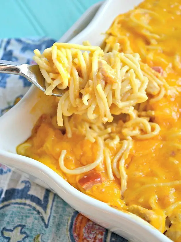 Cheesy Chicken Spaghetti