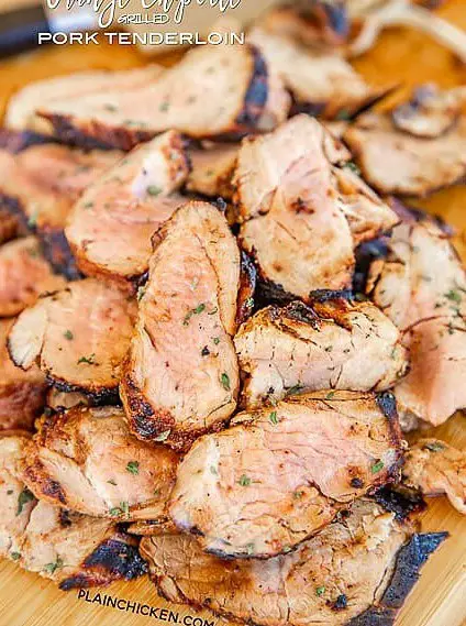 Orange Chipotle Grilled Pork Tenderloin