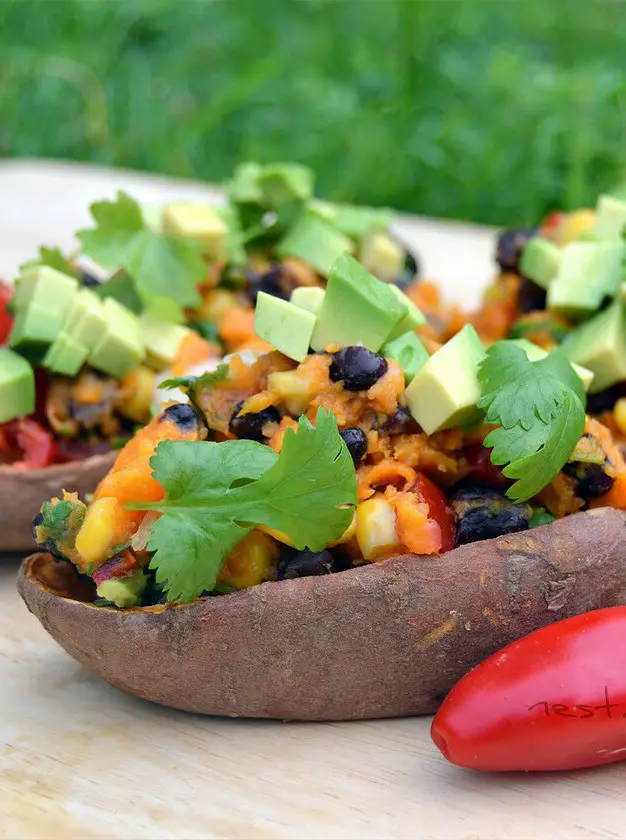 Loaded Sweet Potato Skins