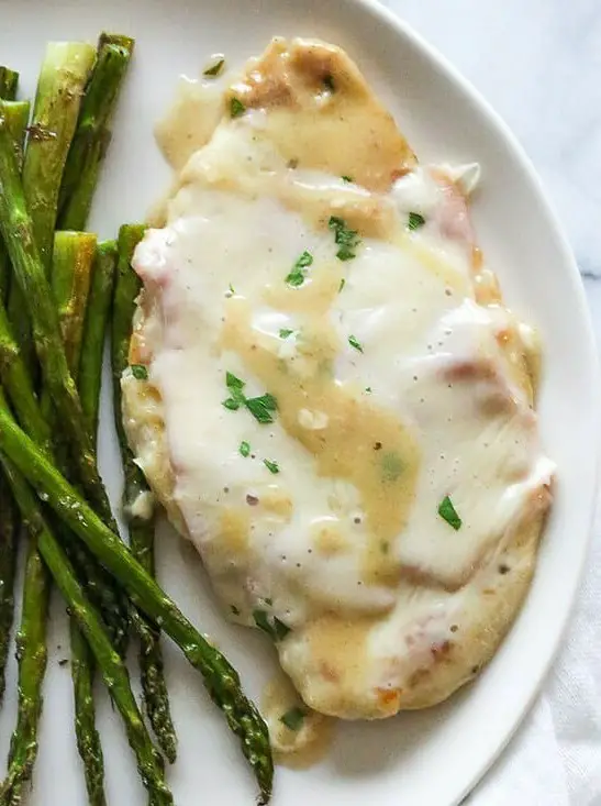 Skillet Chicken Cordon Bleu