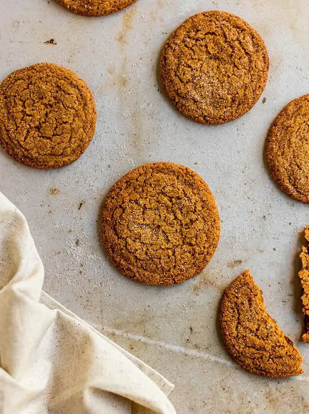 Thin and Crispy Gingersnap Cookies