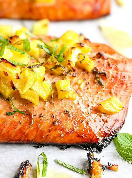 Honey Pineapple Salmon