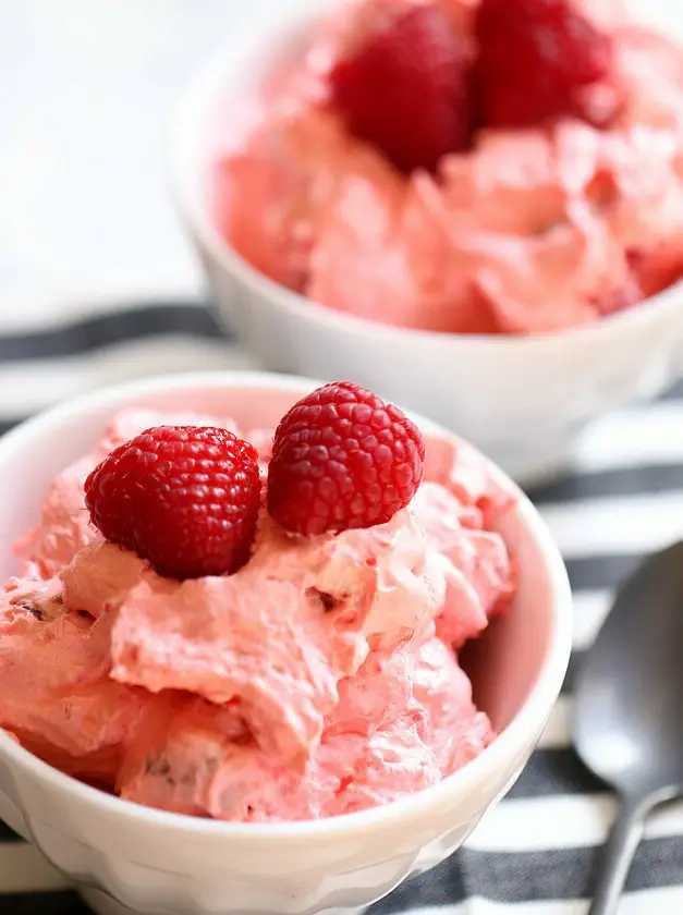 Raspberry Fluff Jello Salad