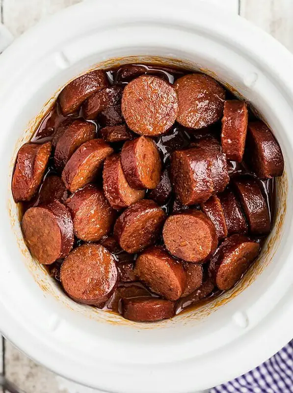 Slow Cooker Candied Kielbasa