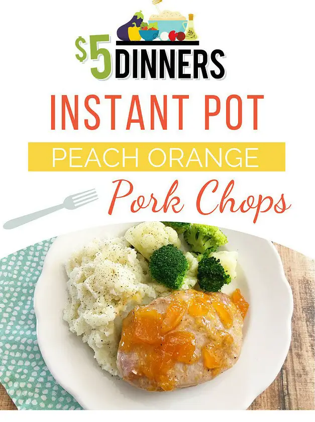 Instant Pot Peach Orange Pork Chops