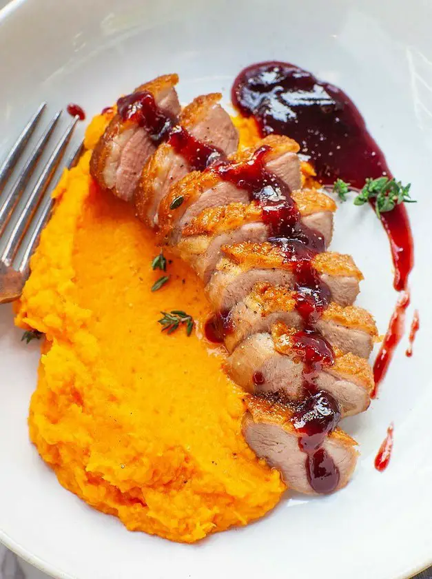 Pan-Seared Duck Breast with Plum Sauce