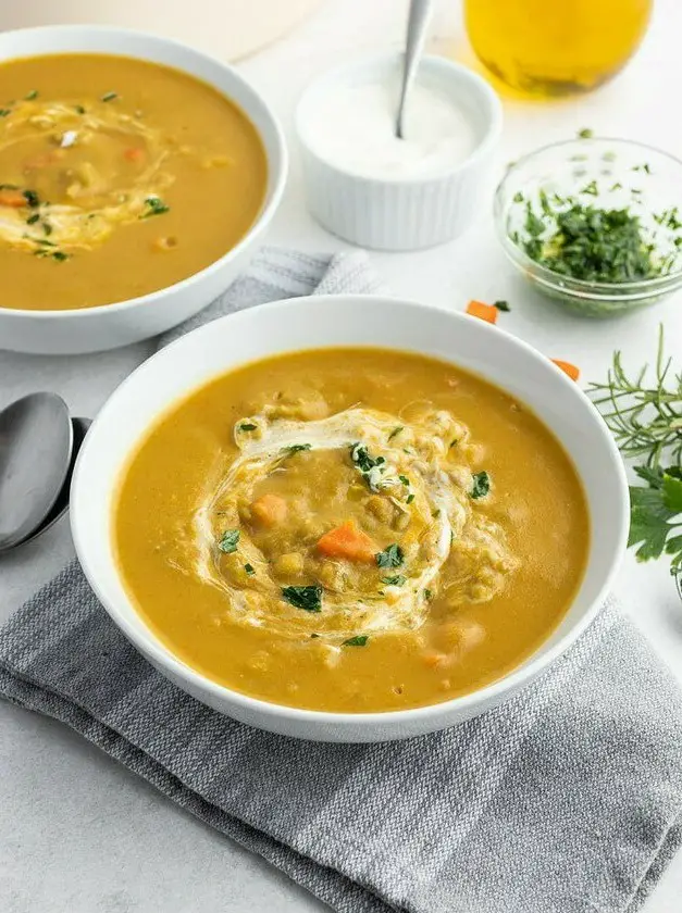 Split Pea Soup with Rosemary