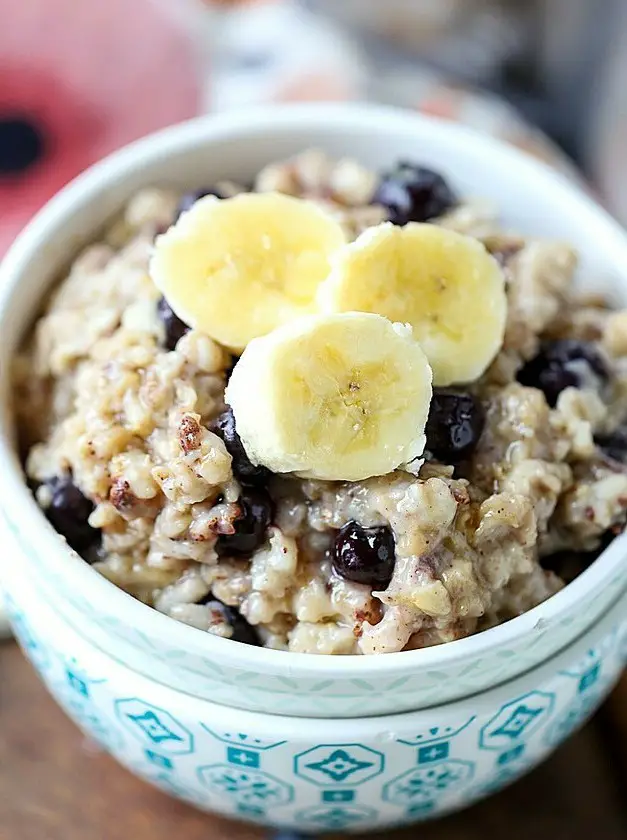 Blueberry Crock Pot Oatmeal