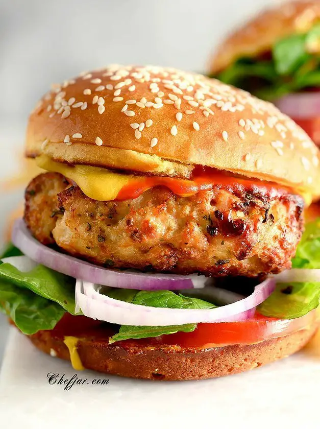 Ground Chicken Burgers