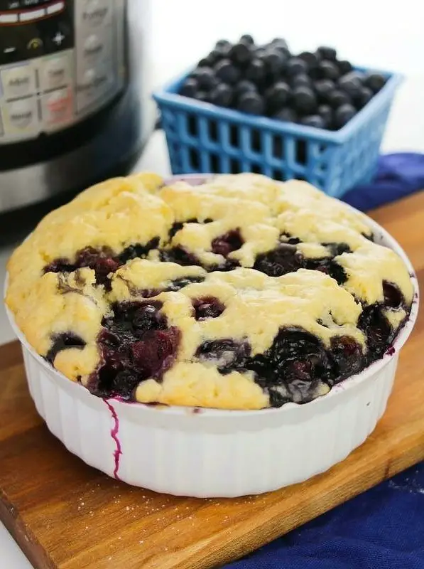 Instant Pot Blueberry Cake