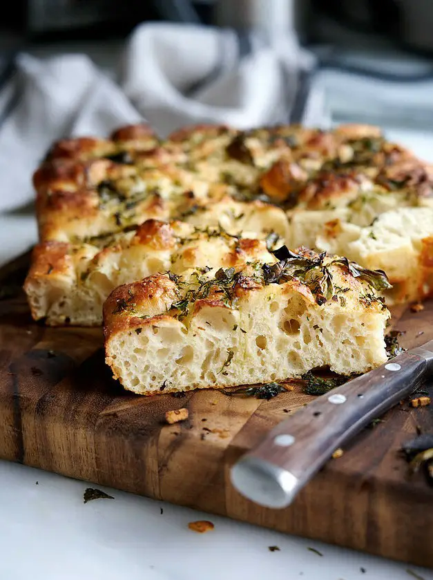 No Knead Focaccia Bread