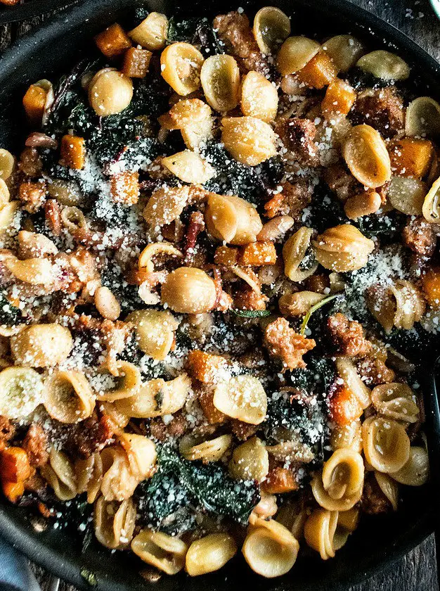 Orecchiette with Sausage & Butternut Squash