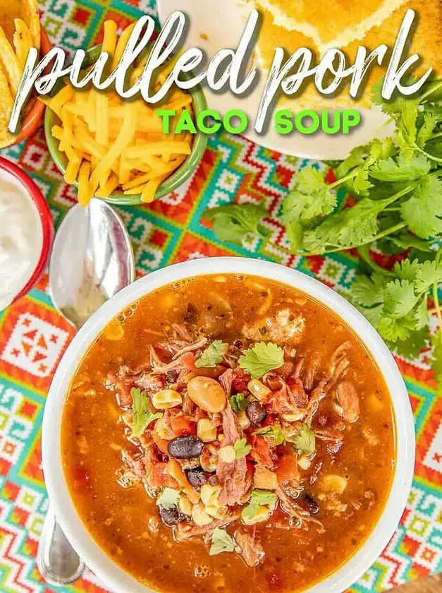 Pulled Pork Taco Soup