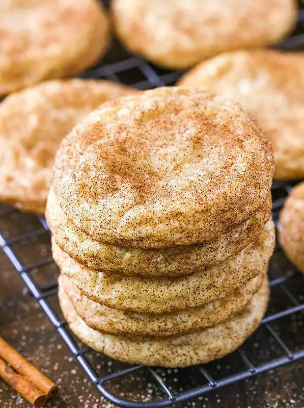 Chewy Snickerdoodle Cookies