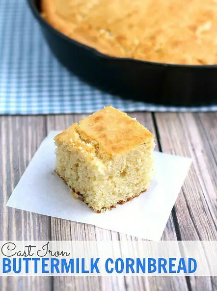 Cast Iron Buttermilk Cornbread