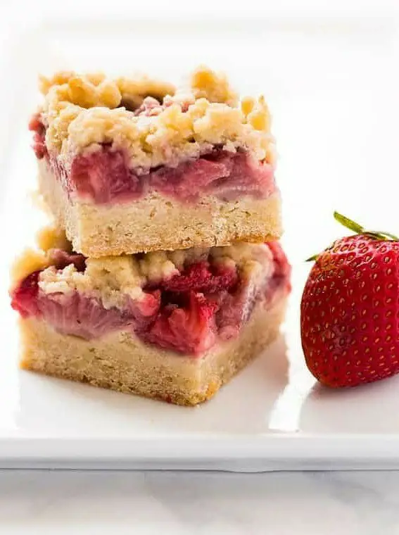 Strawberry Crumble Bars