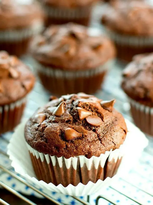 Double Chocolate Buttermilk Muffins