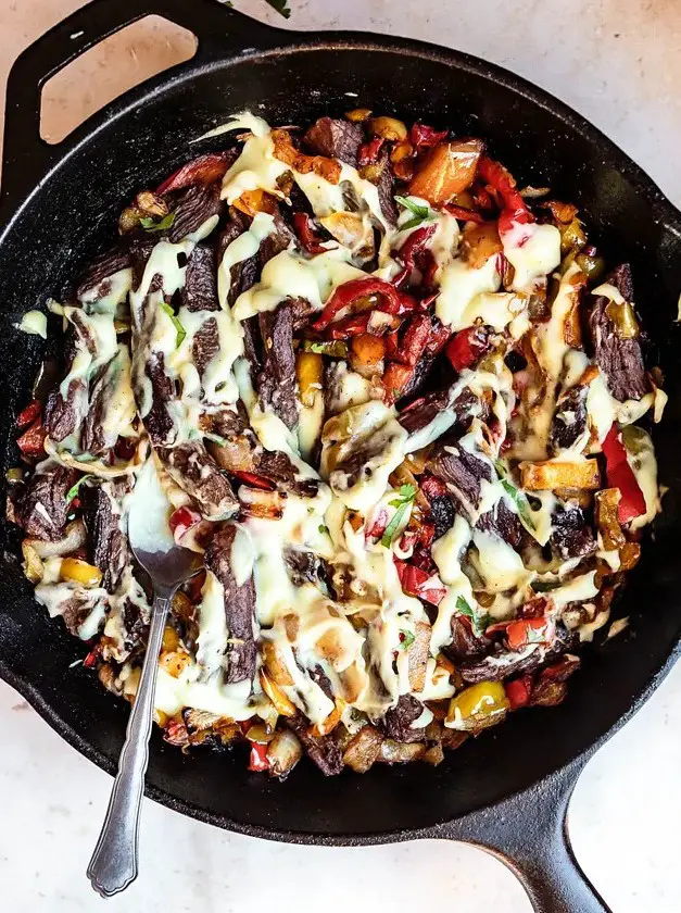 Philly Cheesesteak Skillet