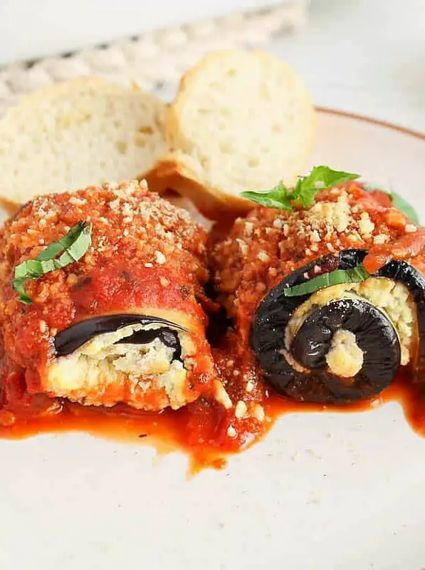 Vegan Eggplant Rollatini