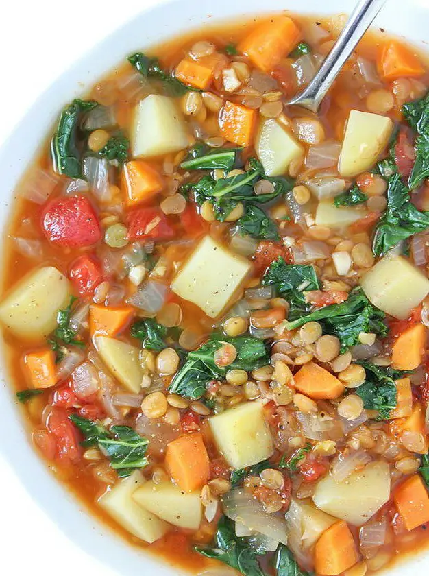 Lentil Kale Soup with Potatoes