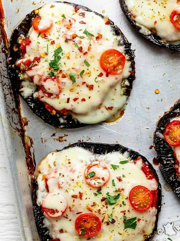 Portobello Mushroom Pizzas