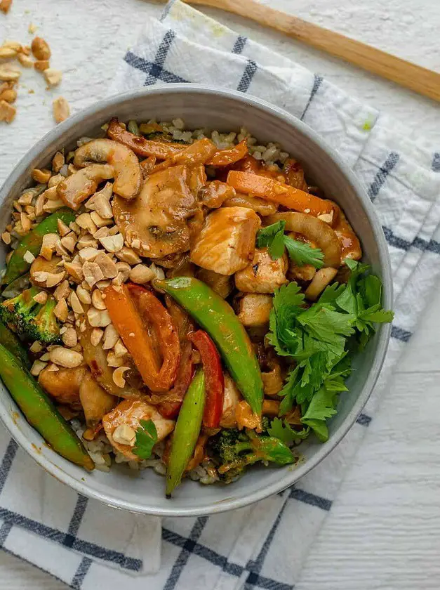 Thai Peanut Chicken Stir Fry