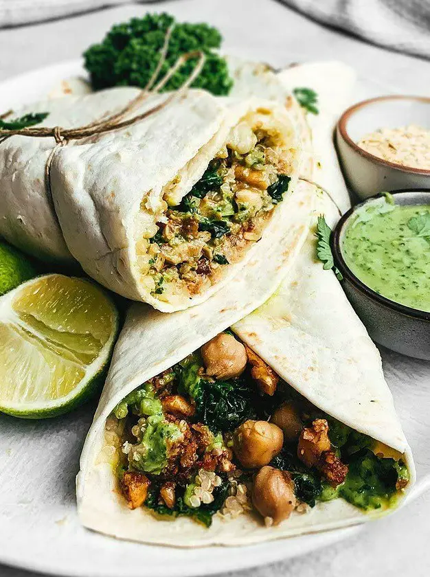 Loaded Vegan Quinoa Wraps