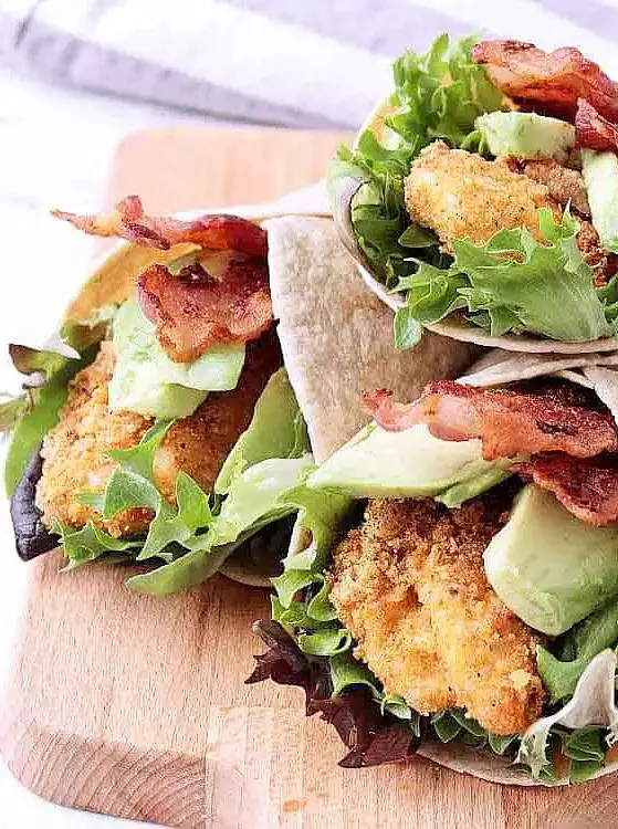 Keto Chicken Wrap with Bacon and Avocado