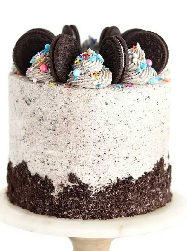 Vegan Chocolate Cake with Oreo Buttercream