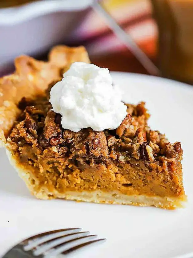 Sweet Potato Pie with Pecan Topping