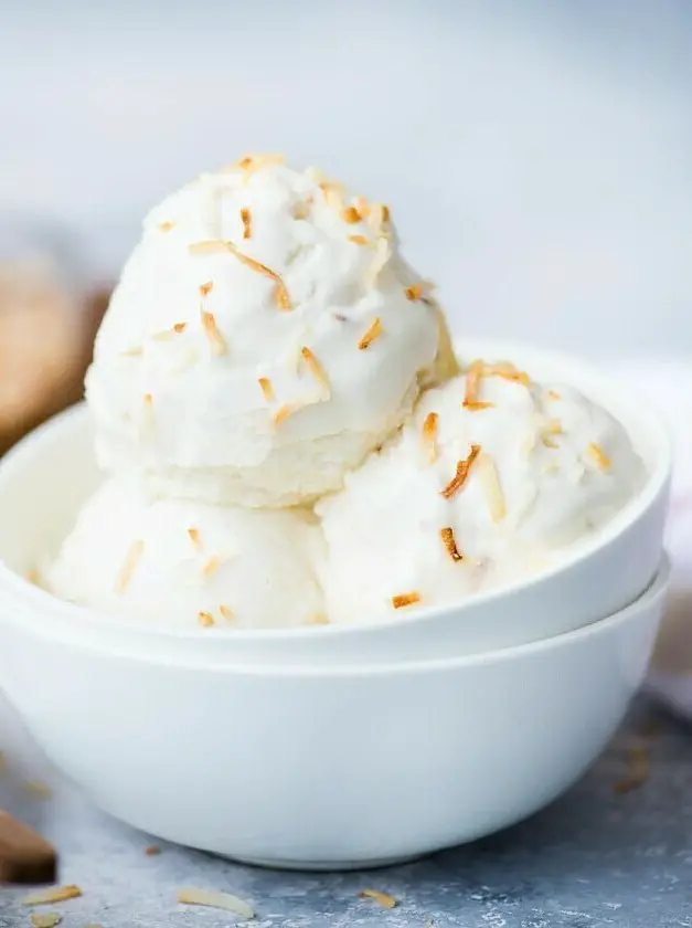 Homemade Coconut Ice Cream