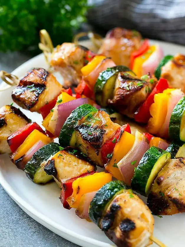 Grilled Chicken Kabobs