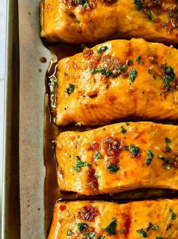 Baked Honey Glazed Salmon