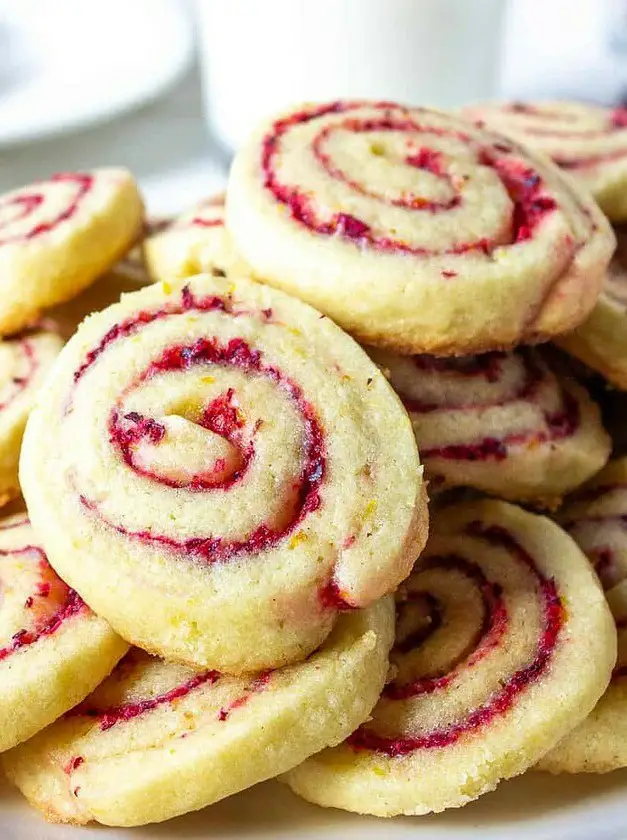 Cranberry Orange Swirl Cookies