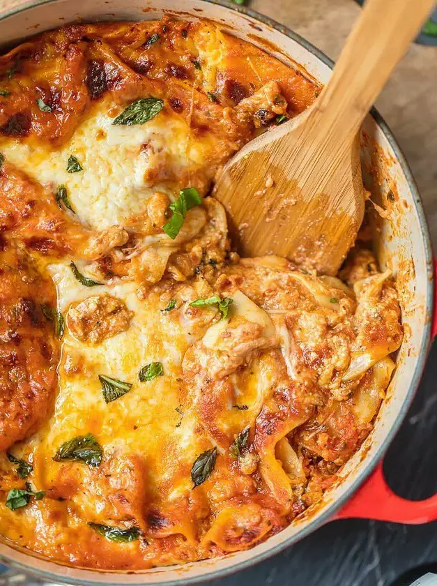 Dutch Oven Lasagna