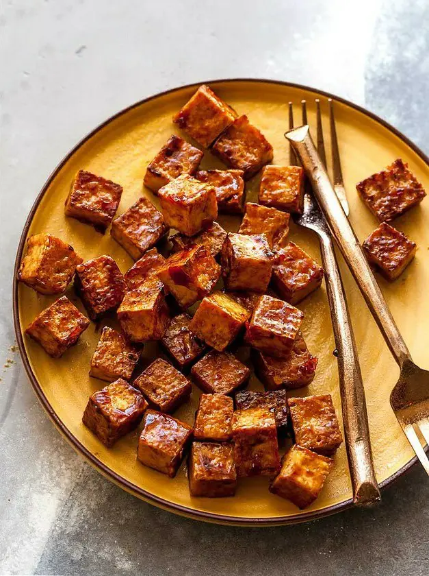 Crispy Asian-Glazed Tofu